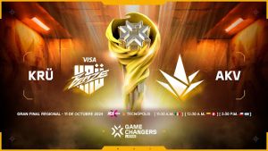 VISA KRÜ BLAZE y AKAVE Esports se enfrentan en la final regional de VALORANT Game Changers en el AGS