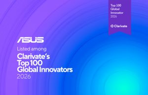 ASUS figura entre los 100 innovadores globales más importantes de Clarivate en 2026
