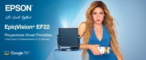 ¡El cine llega a cualquier lugar!  Epson presenta el EpiqVision EF22: Potencia láser en la palma de tu mano