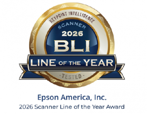 Epson es reconocida con el premio “Línea de Escáneres del Año” por Keypoint Intelligence por segundo año consecutivo